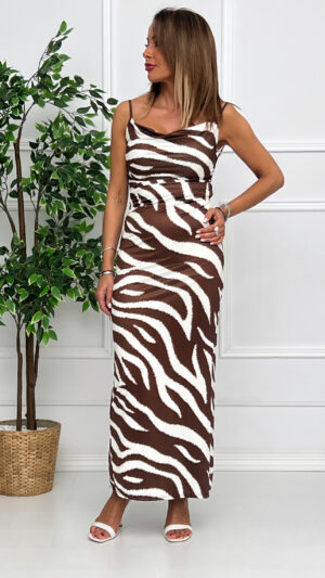Vestido Tirante Cebra