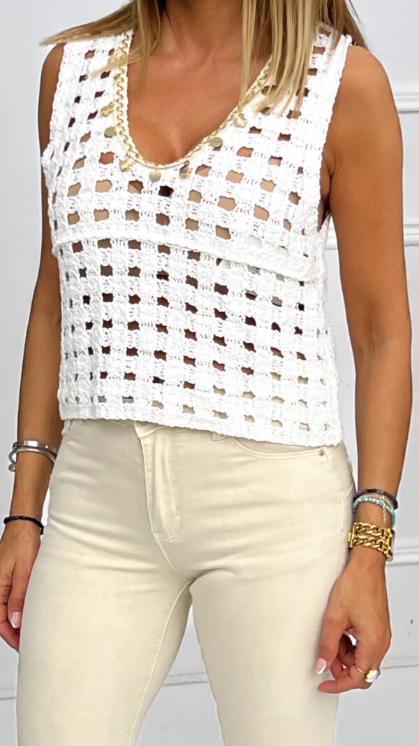 Blusa Crochet Llanes