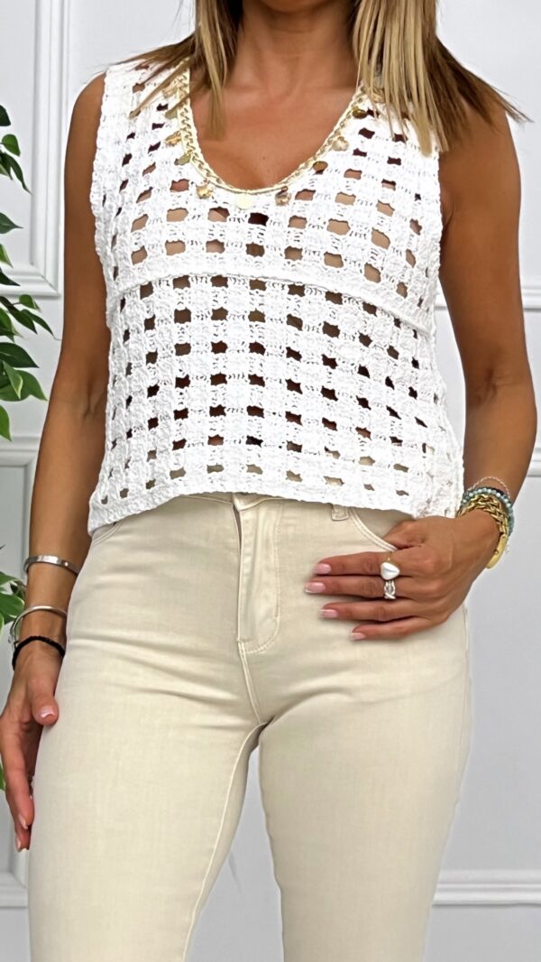 Blusa Crochet Llanes - Imagen 3