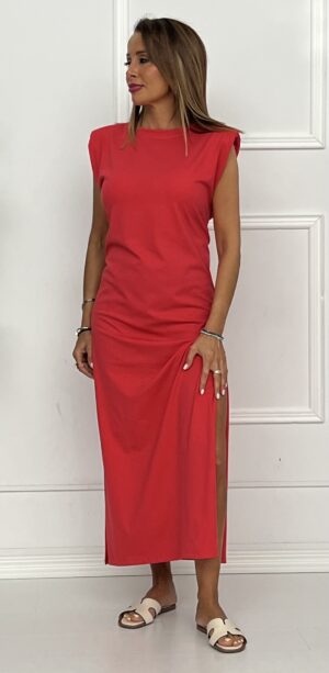 Vestido Hombreras Liso