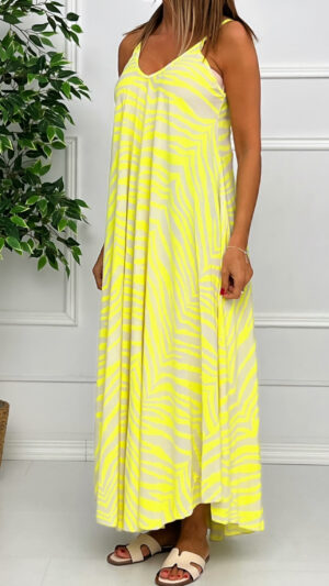 Vestido Fluor Cebra