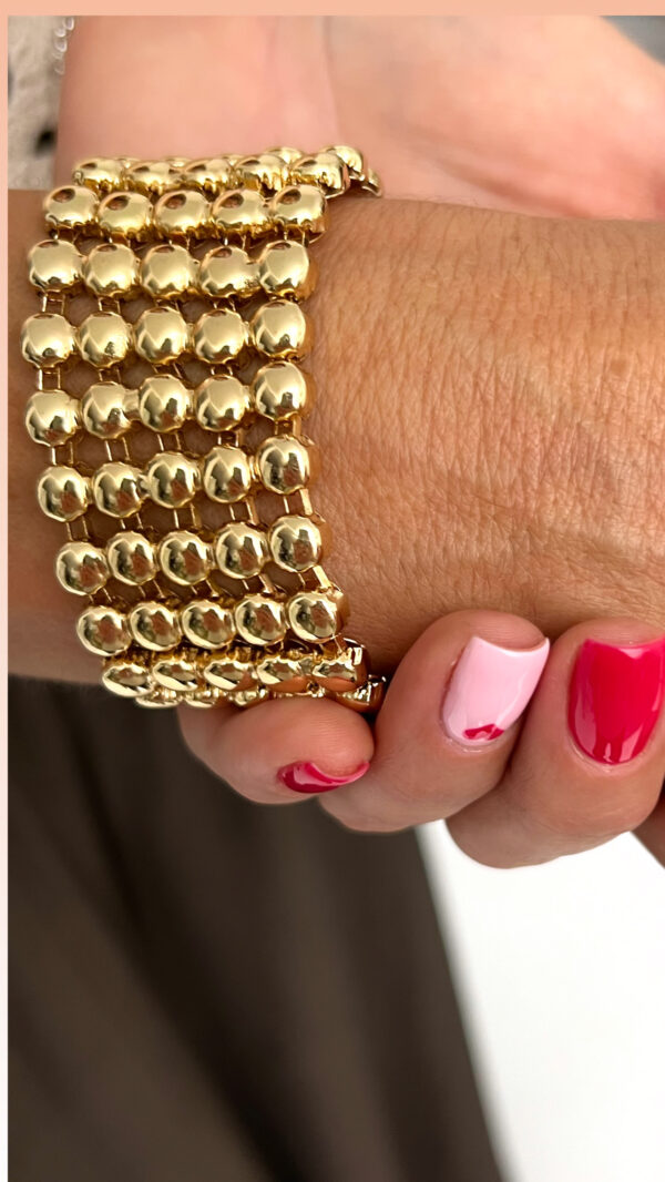 Pulsera Ancha Bolitas