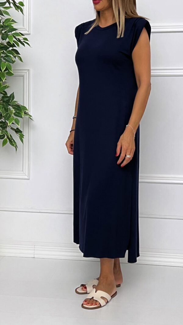 Vestido Hombreras Tablas - Imagen 5