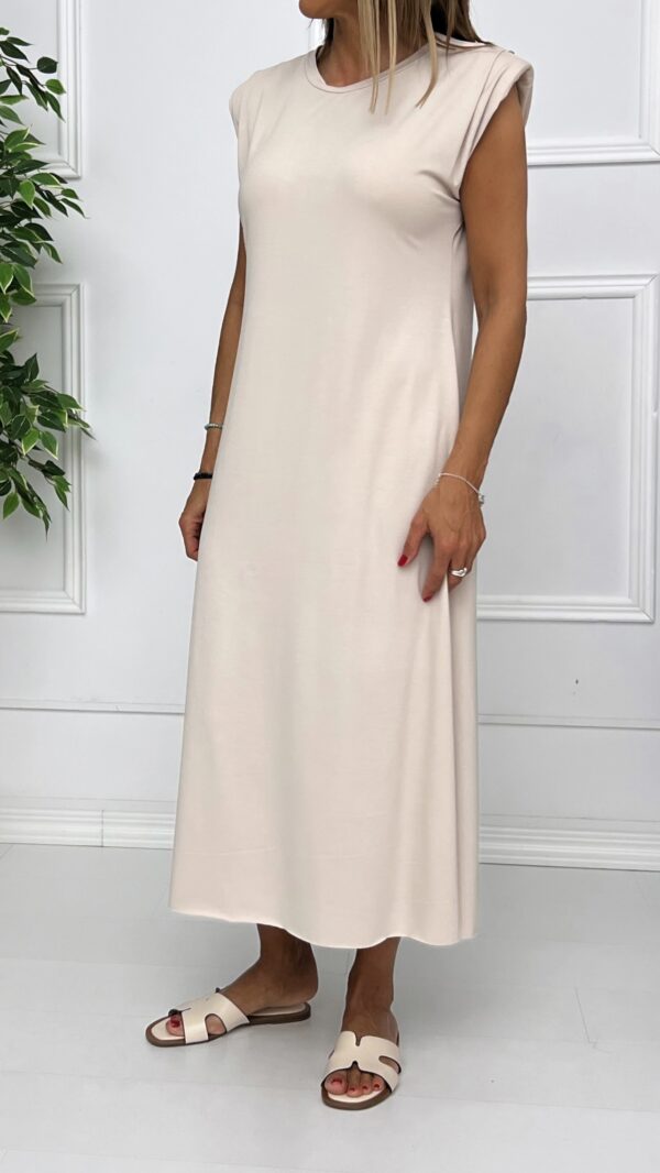 Vestido Hombreras Tablas - Imagen 2