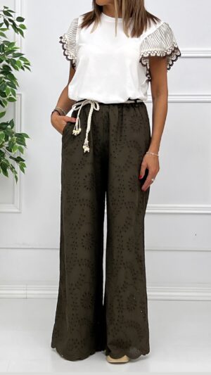 Pantalon Troquelado Olivia