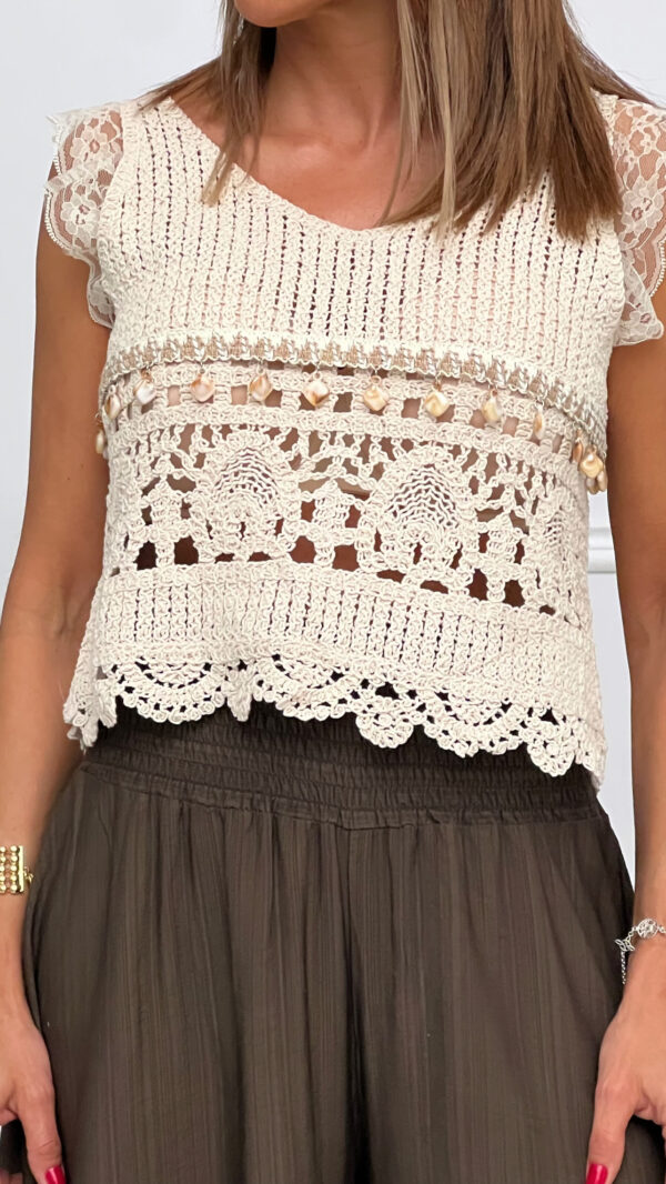 Camiseta Crochet Mar