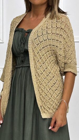 Chaqueta Lurex Dorada