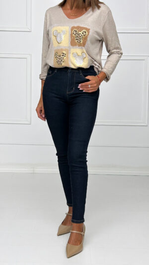 Vaquero Otoño Skinny Azul Oscuro