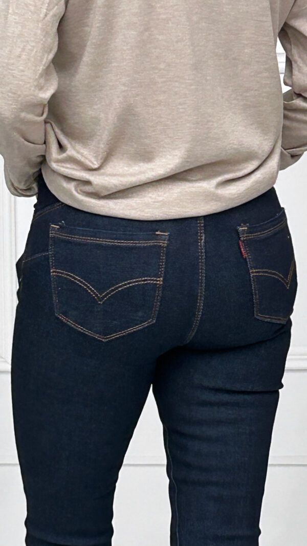 Vaquero Otoño Skinny Azul Oscuro - Imagen 2