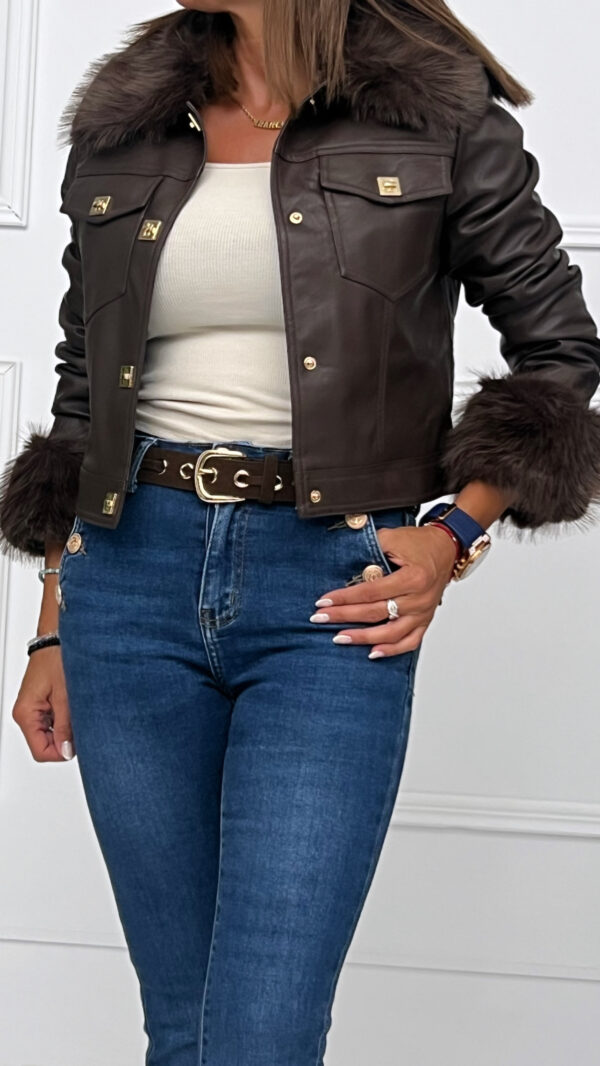 Chaqueta Corta Piel Bilbao - Imagen 2