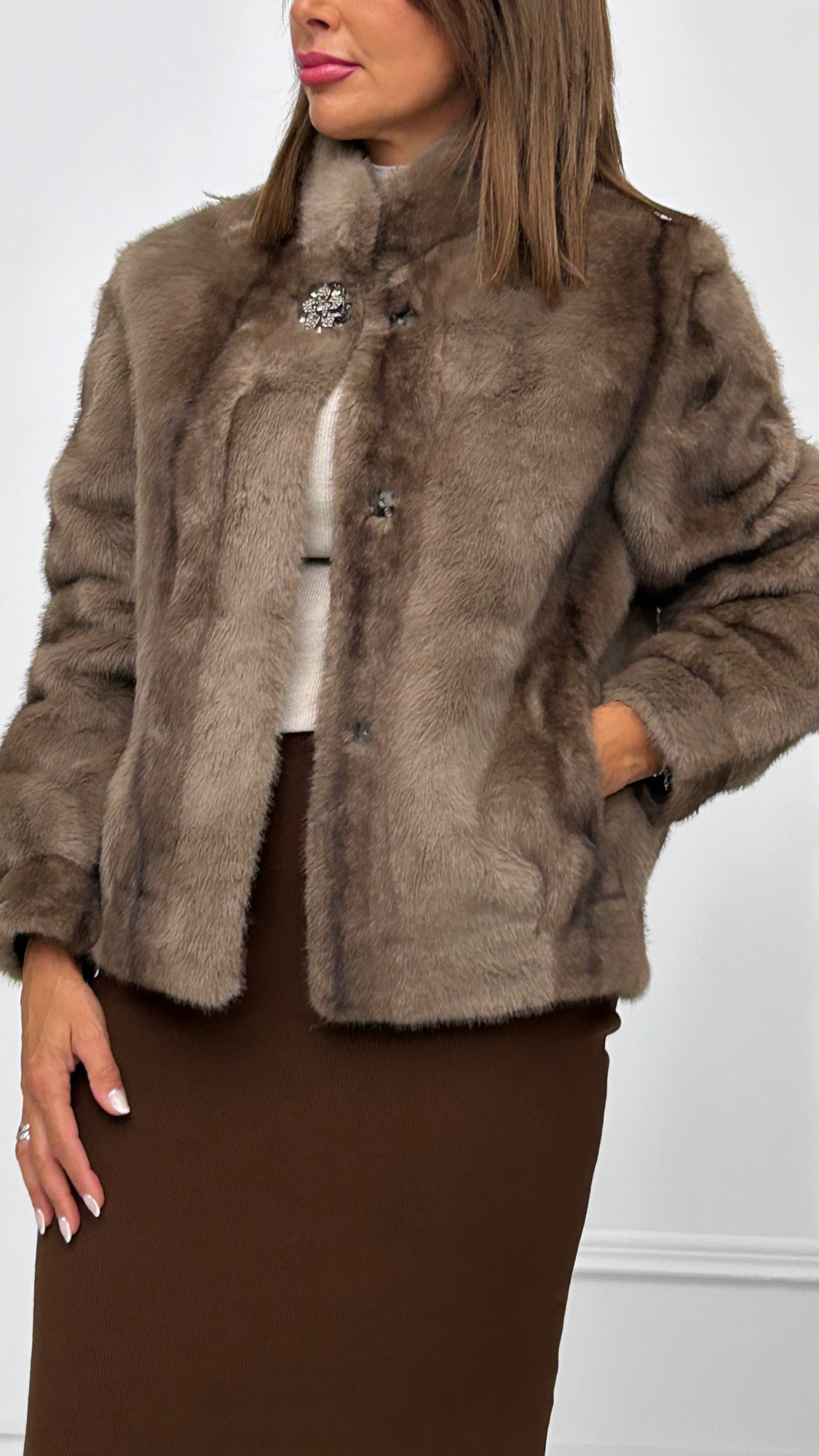 Chaqueta Pelo Broche - Imagen 3