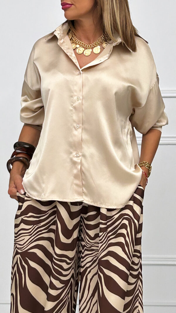 Camisa Raso Flor - Imagen 4