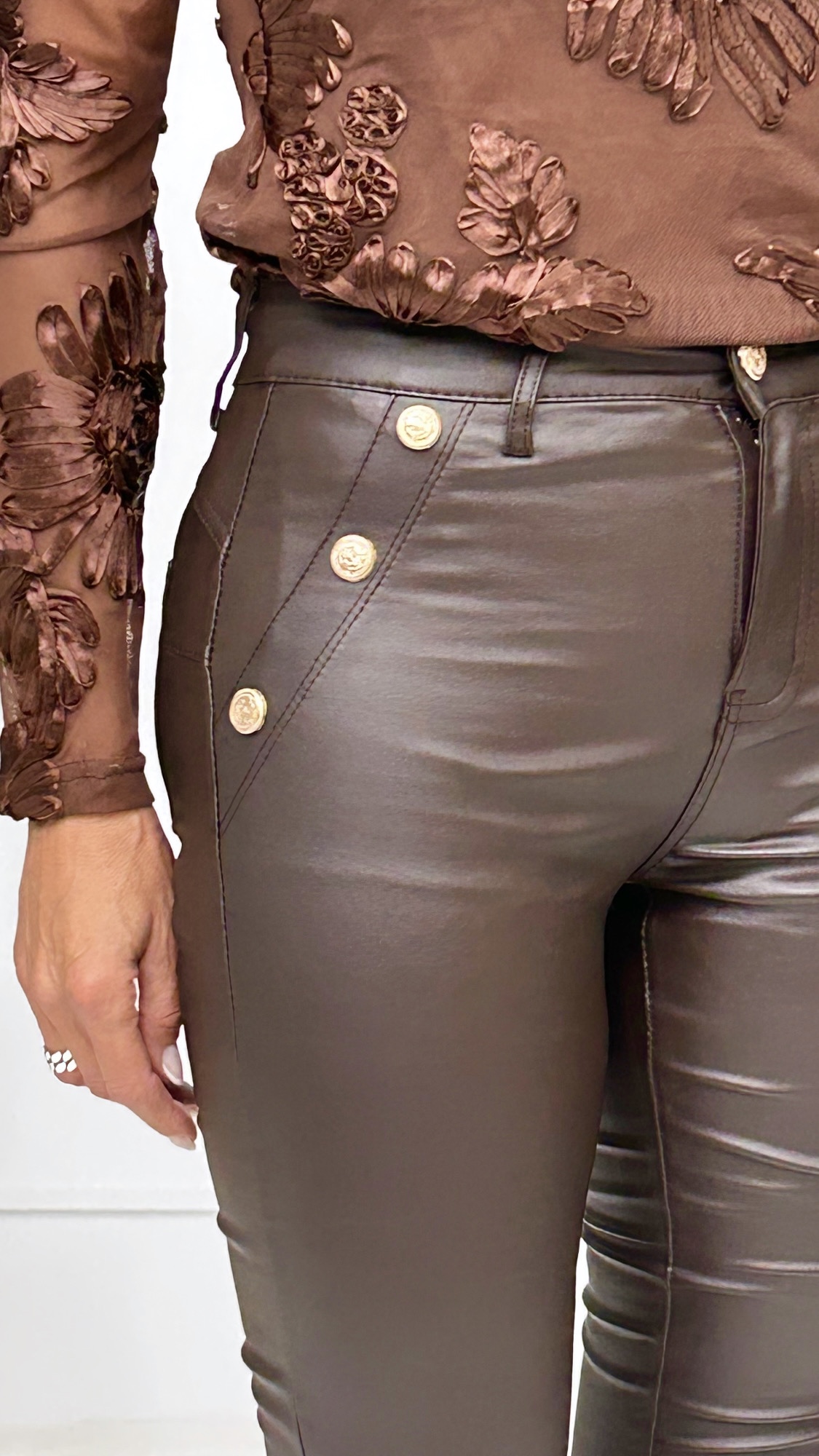 Pantalon Campana Encerado - Imagen 4