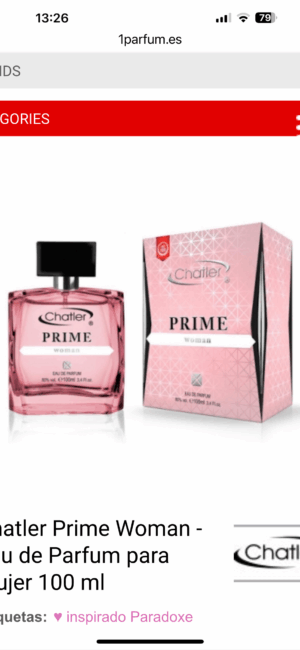 Perfume Chatler Prime