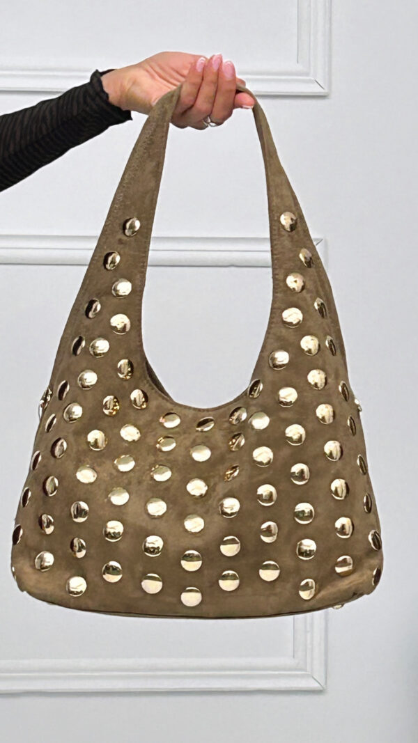 Bolso Grande Tachuelas Ante - Imagen 3