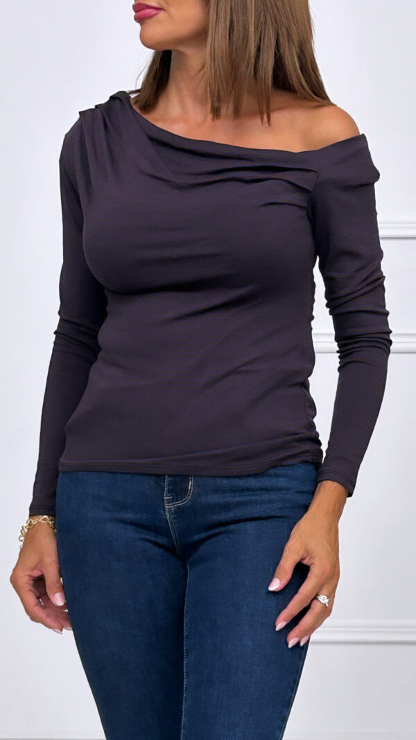 Camiseta Rayas Drapeado - Imagen 3
