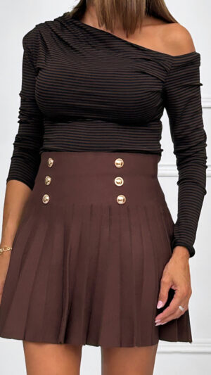 Falda Botones Arancha
