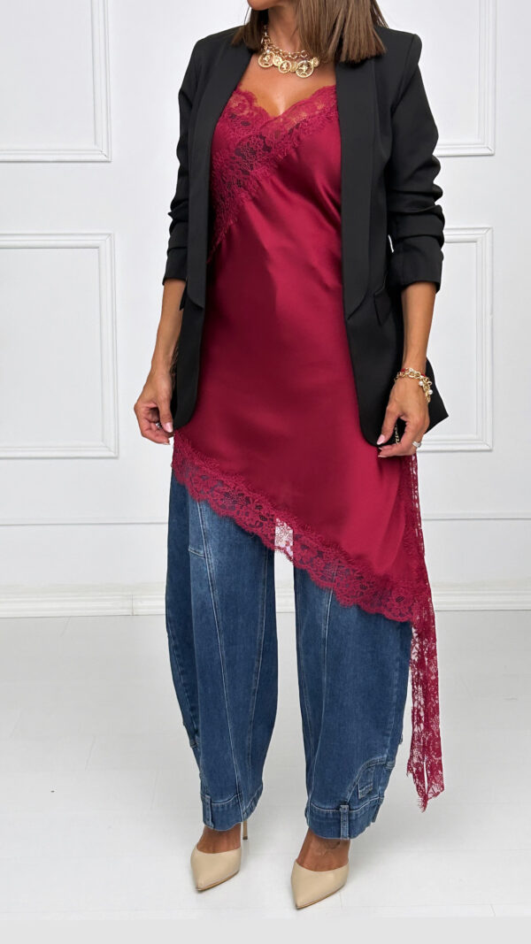 Vestido Lencero Asimetrico - Imagen 2