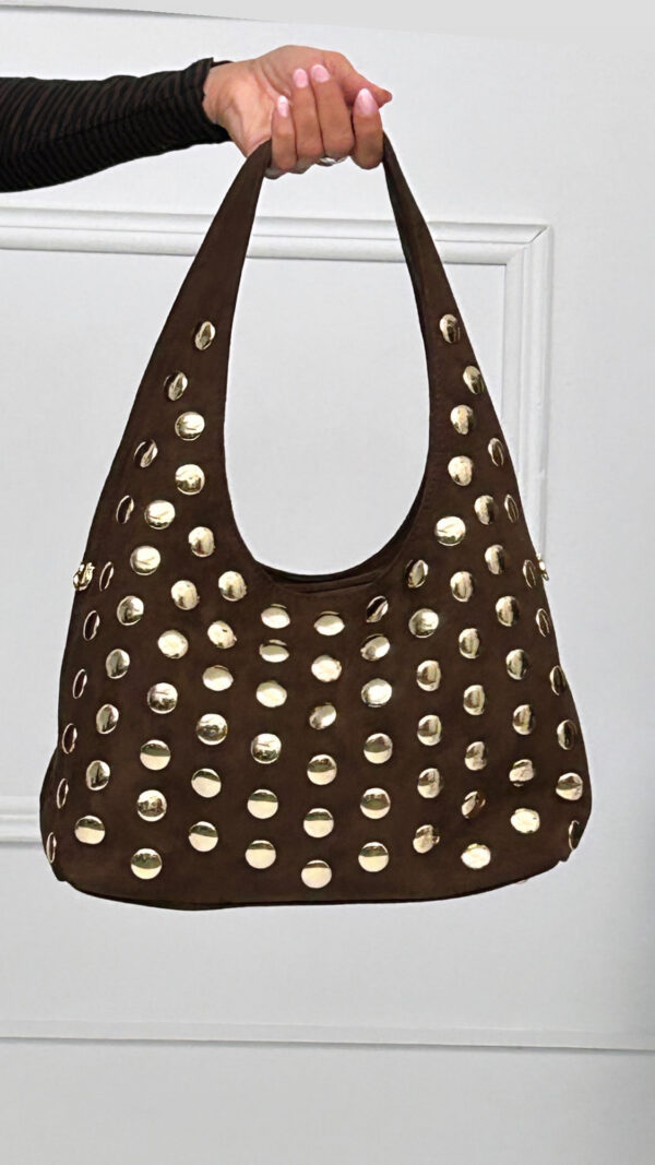 Bolso Grande Tachuelas Ante - Imagen 2