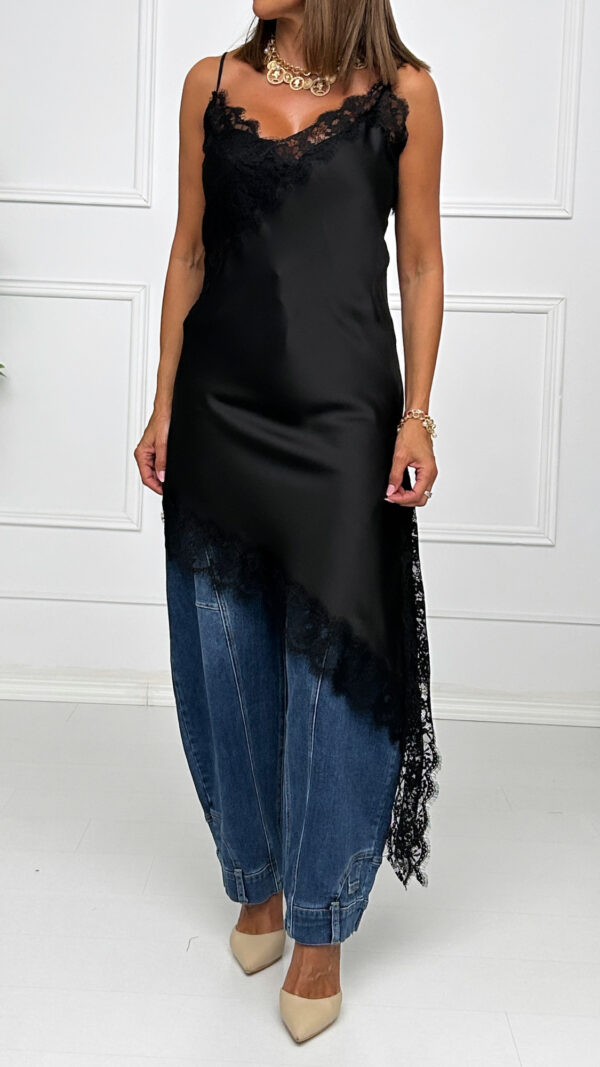 Vestido Lencero Asimetrico - Imagen 3
