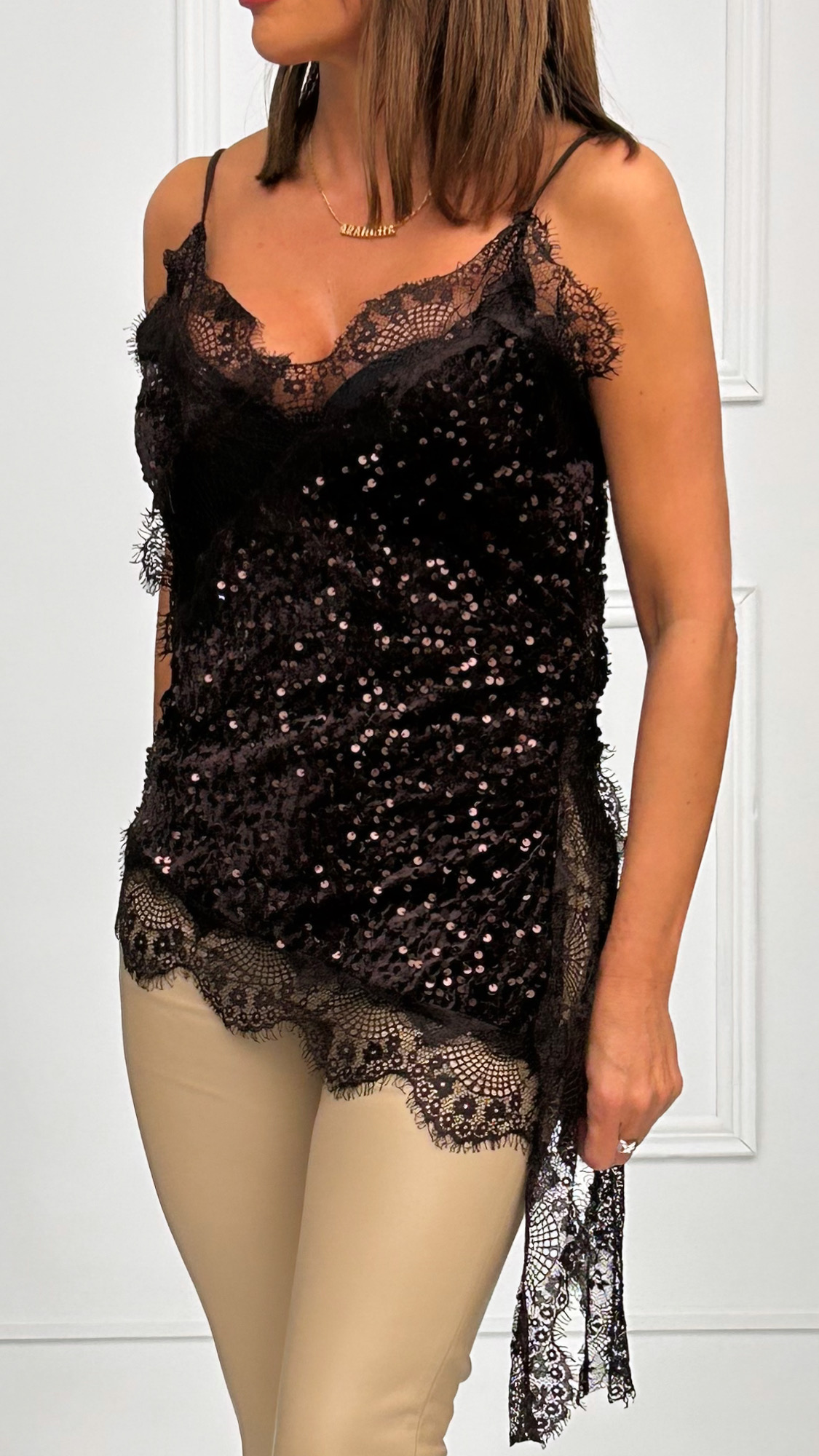 Lencera Asimetrica Lentejuelas - Imagen 6