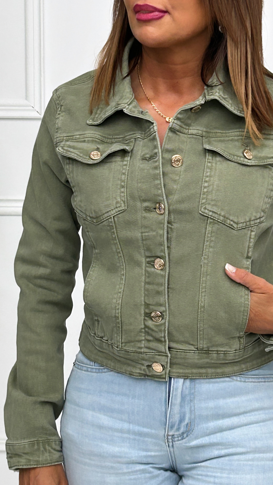 Chaqueta Vaquera Verde