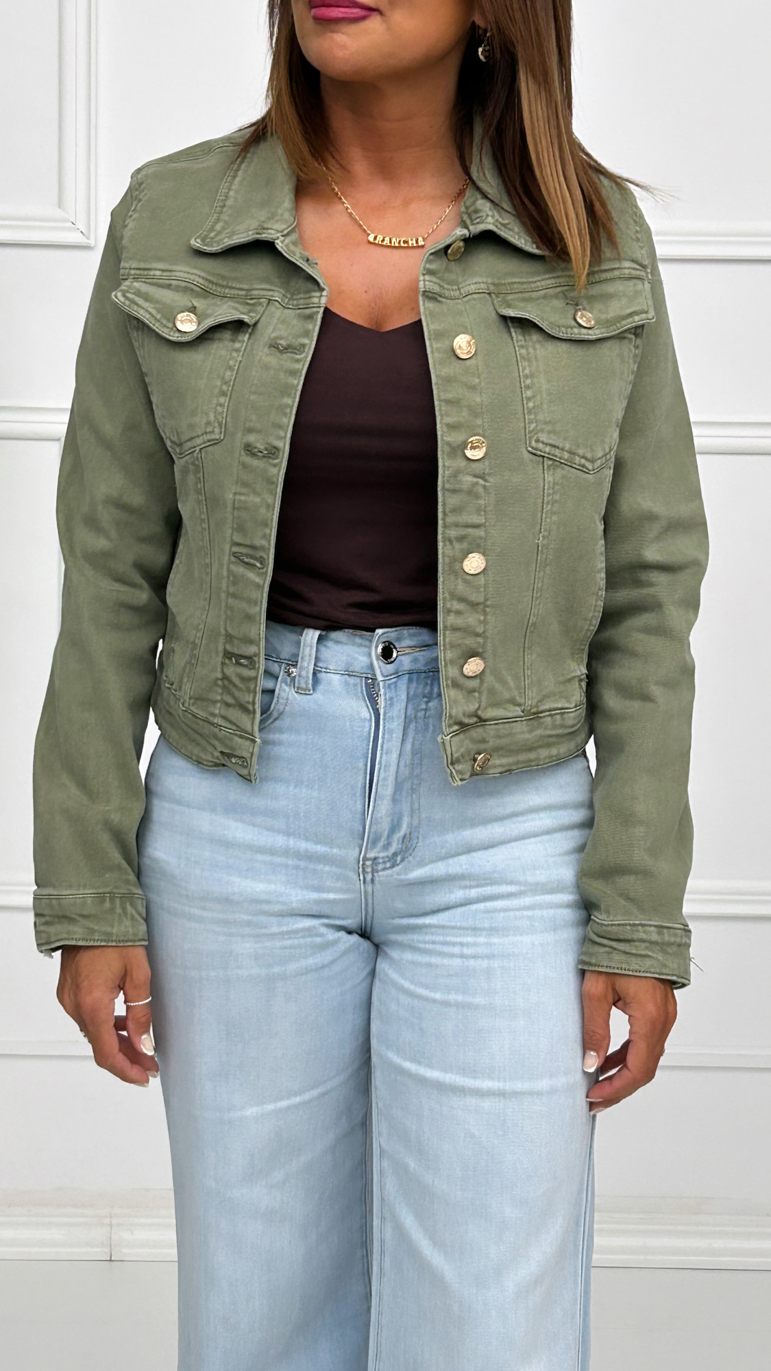 Chaqueta Vaquera Verde - Imagen 4