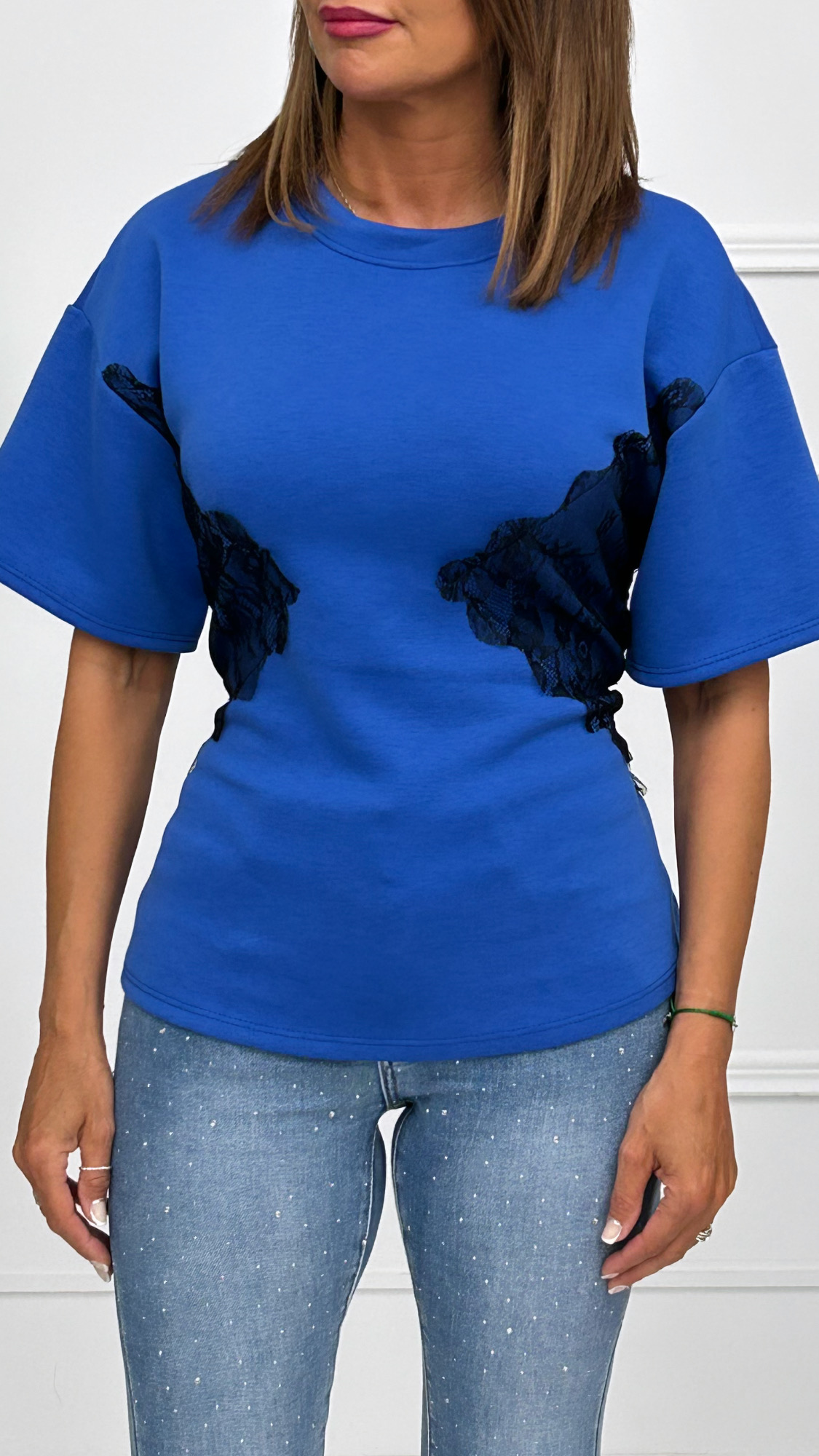 Camiseta Encaje Atar