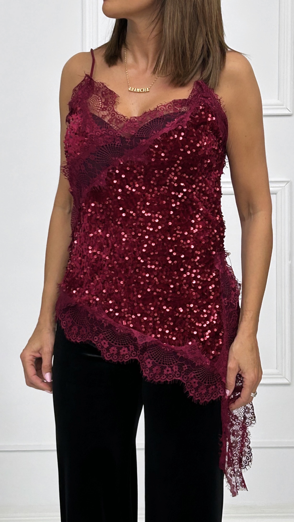 Lencera Asimetrica Lentejuelas - Imagen 2