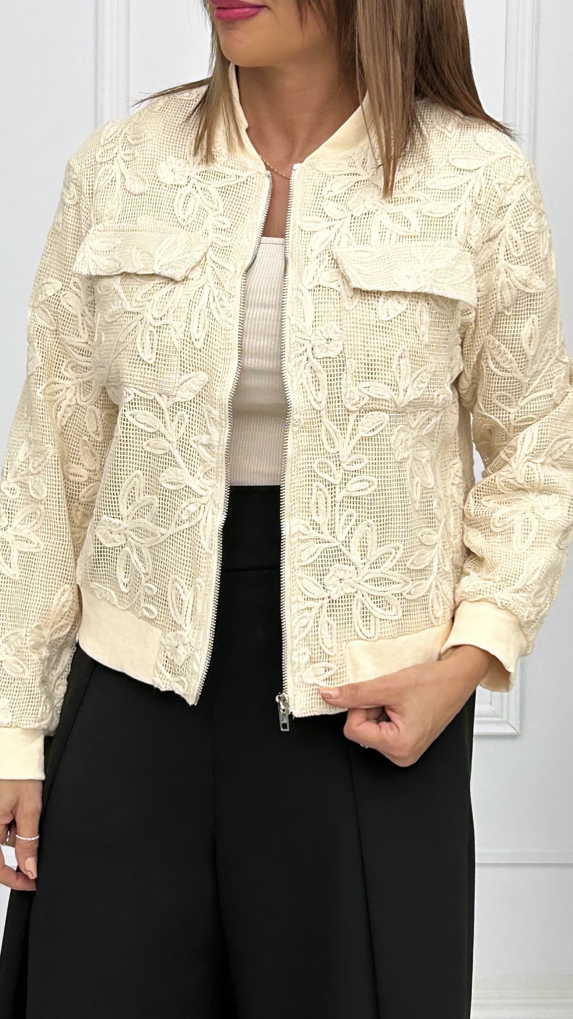 Bomber Crochet Sol - Imagen 3