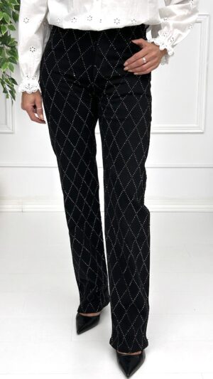 Vaquero Brillo Negro Rombo