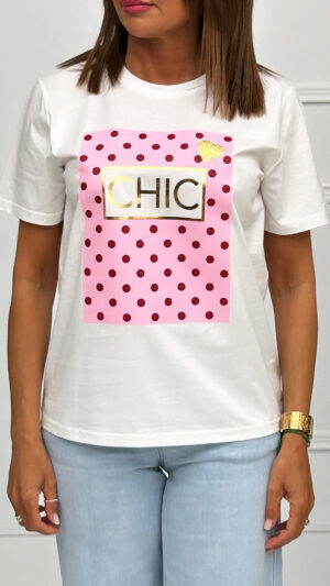 Camiseta Chic Lunares