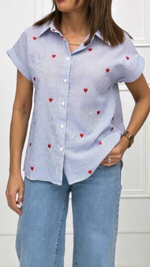 Camisa Rayas Corazon