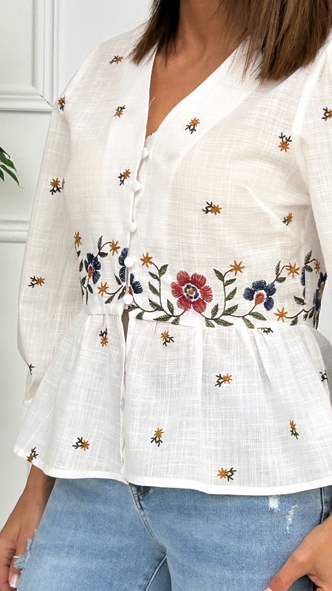 Blusa Bordados Flor - Imagen 3
