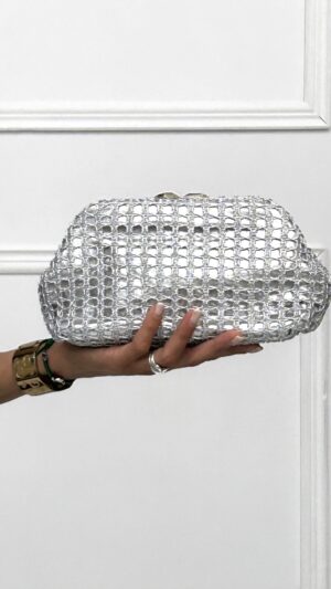 Bolso de Mano Rejilla Brillo