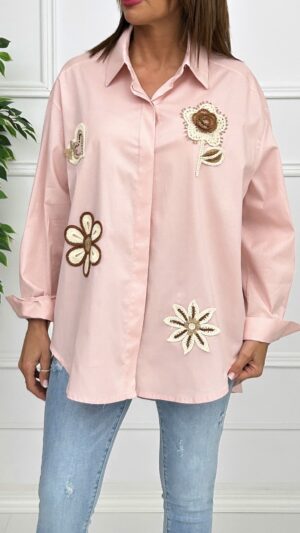 Camisa Motivos Crochet