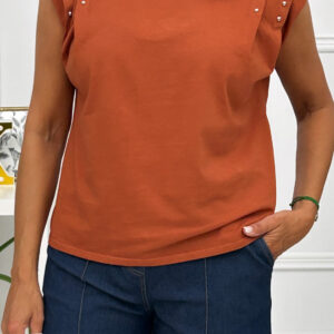 Camiseta Hombrera Tachas