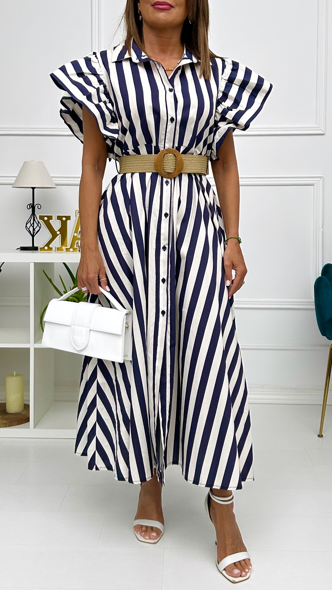 Vestido Rayas Marina