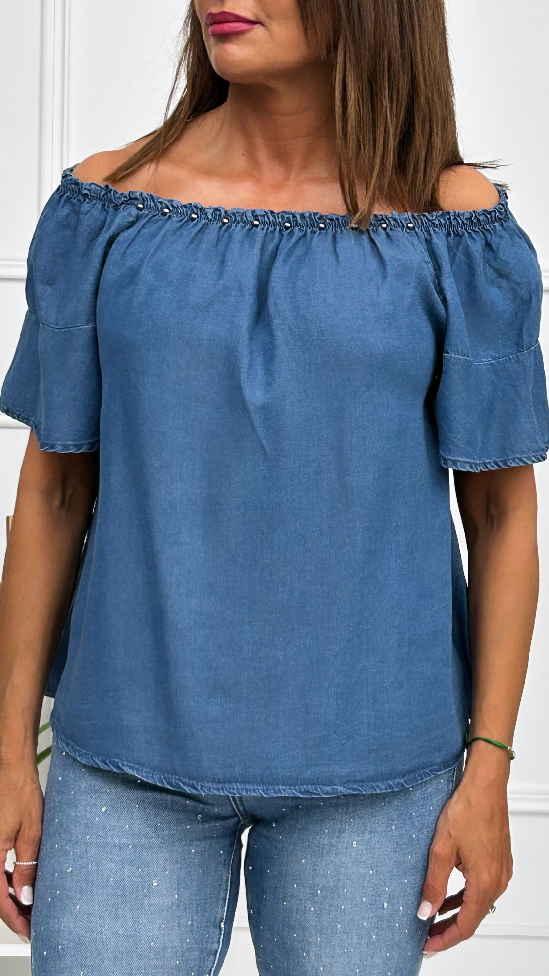 Blusa Vaquera Tachuelas