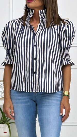 Camisa Manga Farol Rayas