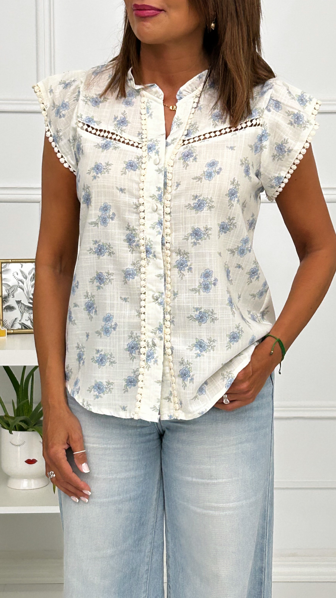 Camisa Flor Y Hojas - Imagen 3