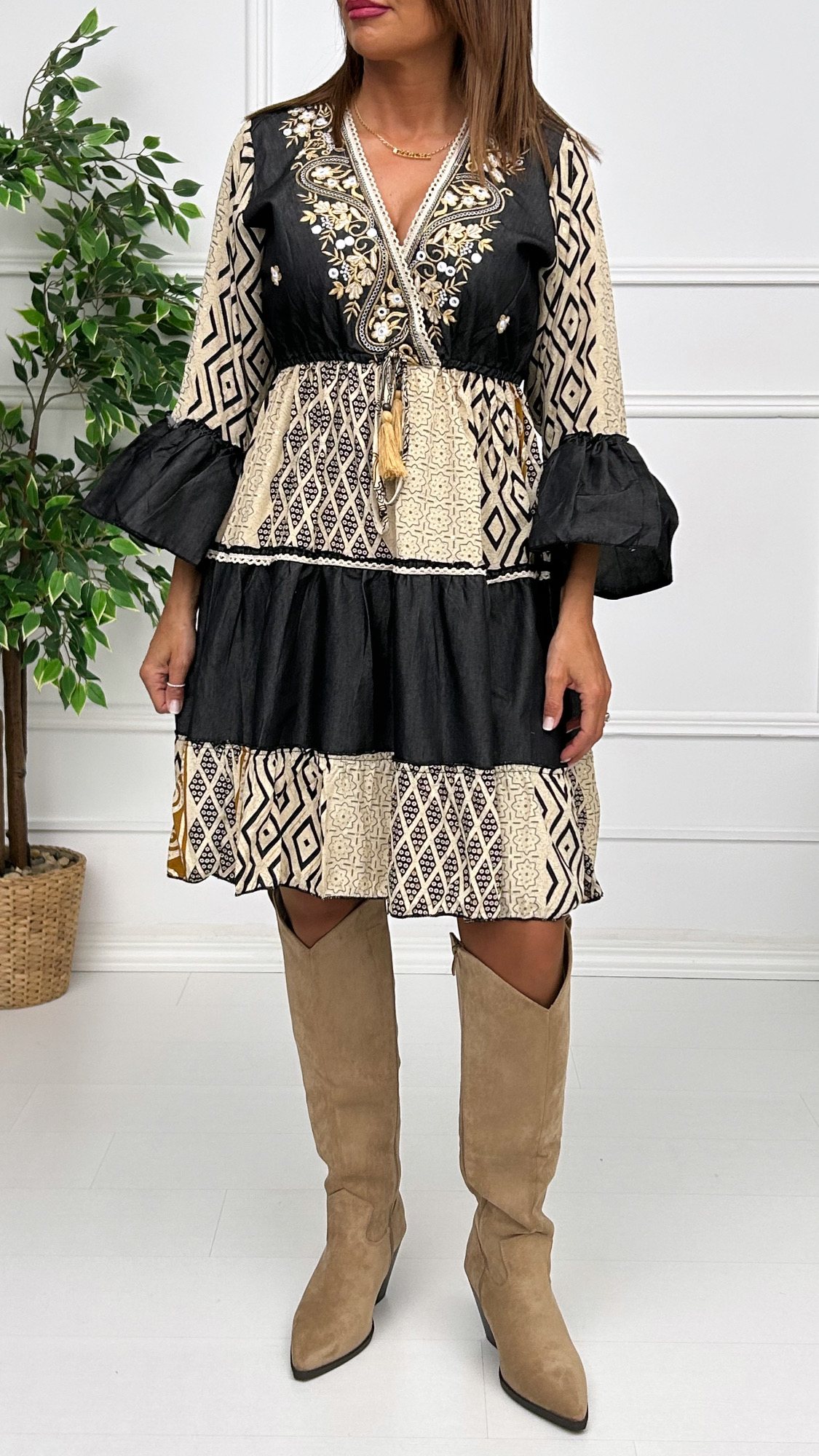 Vestido Boho Cachemire