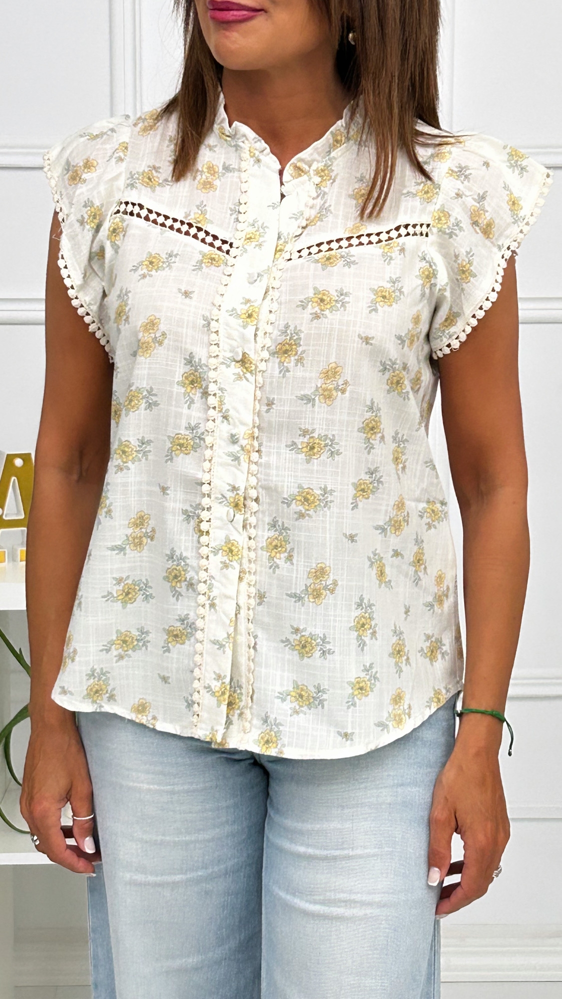 Camisa Flor Y Hojas - Imagen 2