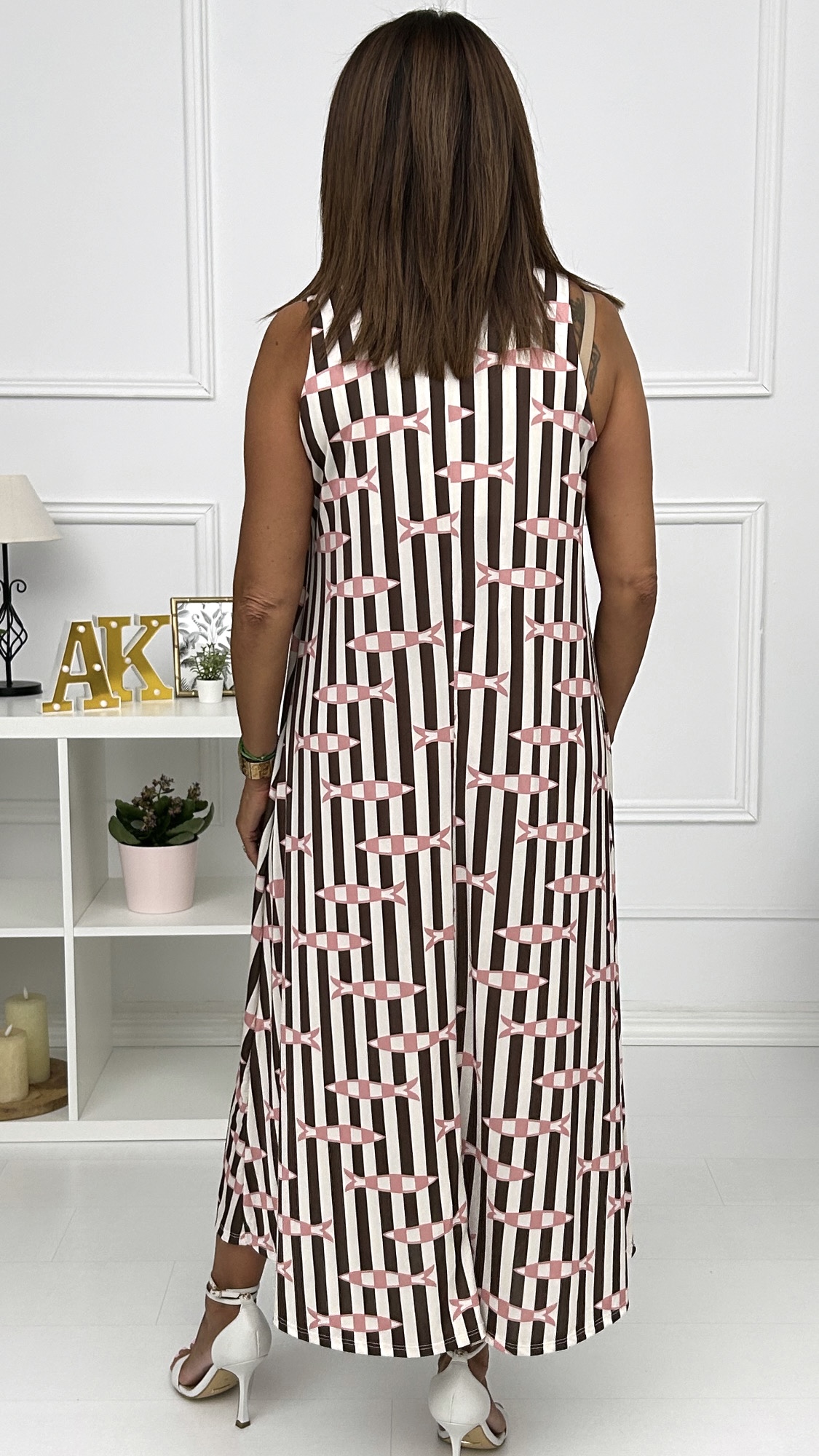 Vestido Lycra Fria Peces - Imagen 4