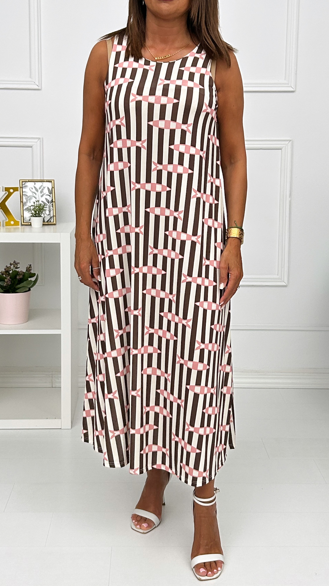Vestido Lycra Fria Peces - Imagen 3