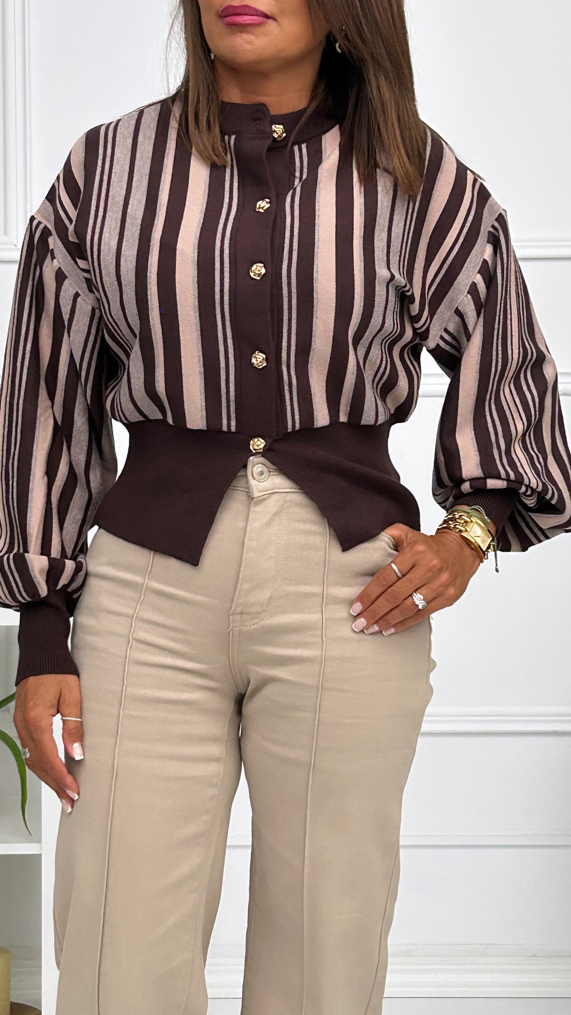 Chaqueta Rayas Maca - Imagen 3