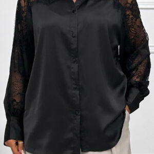 Camisa Raso Encaje